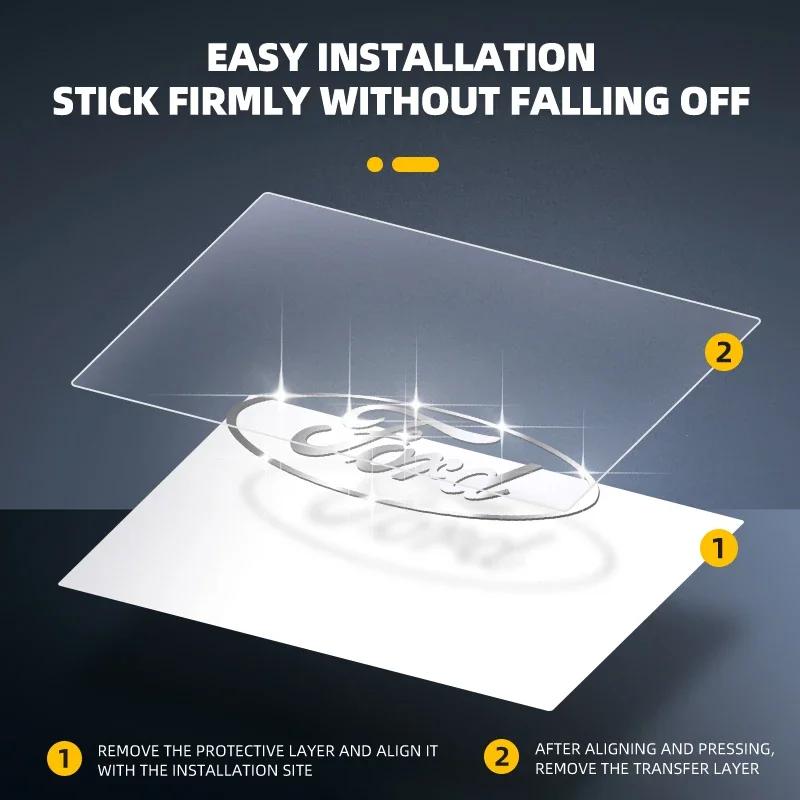 Neues Auto Zubehör DIY Metall Auto Aufkleber Logo Beschriftung Emblem Abzeichen Decals Für Ford ST FOCUS 2 3 Mondeo Fiesta Kuga MK2 MK3 MK4