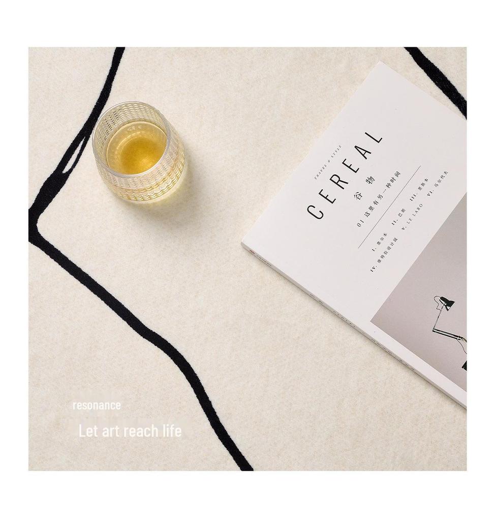 2025 Italský minimalistický luxusní koberec: Odolný proti nečistotám, Snadná údržba, Ideální do obývacího pokoje a ložnice na podzim/zimu