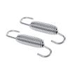 2x Motorcycle Exhaust System Fully Rotatable Mounting Springs Stainless Steel