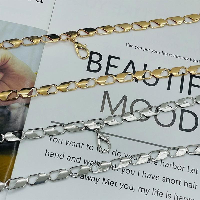 Metal Chain Waist Belt For Women With Water Drill Embellishments Fashionable Accessory For Dresses And Suits