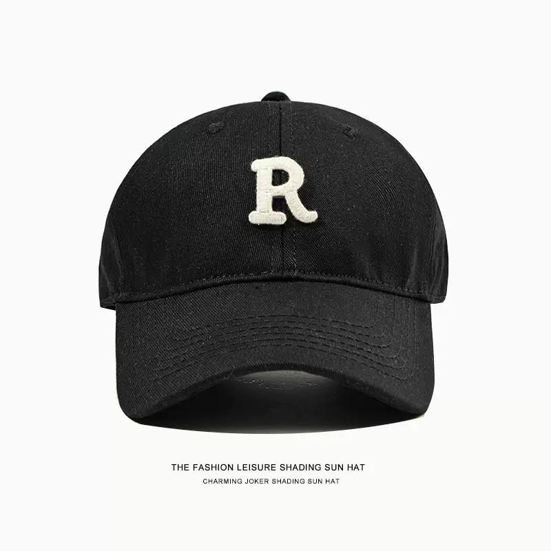 Embroidered Bear Baseball Cap With Wide Brim Adjustable Sun Protection For Casual Men Women