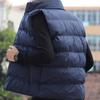 Gilet en coton duvet pour homme printemps et automne, style européen et américain, mode décontractée, grand col, veste chaude
