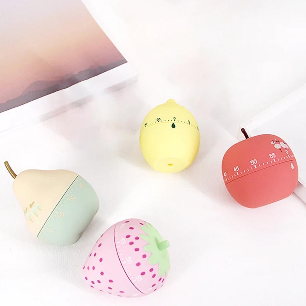 Clear Ringtone Strawberry Kitchen Timer No Electricity Needed Countdown Clock  Facial Mask