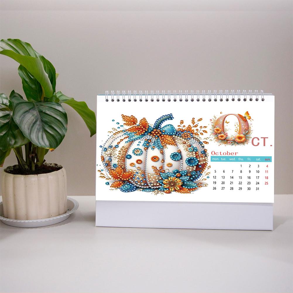 5D/DIY Calendar Diamond Painting Calendar Kit Diamond Decorations Calendar Crystal Painting Desk Calendars Kit Gift for Friends