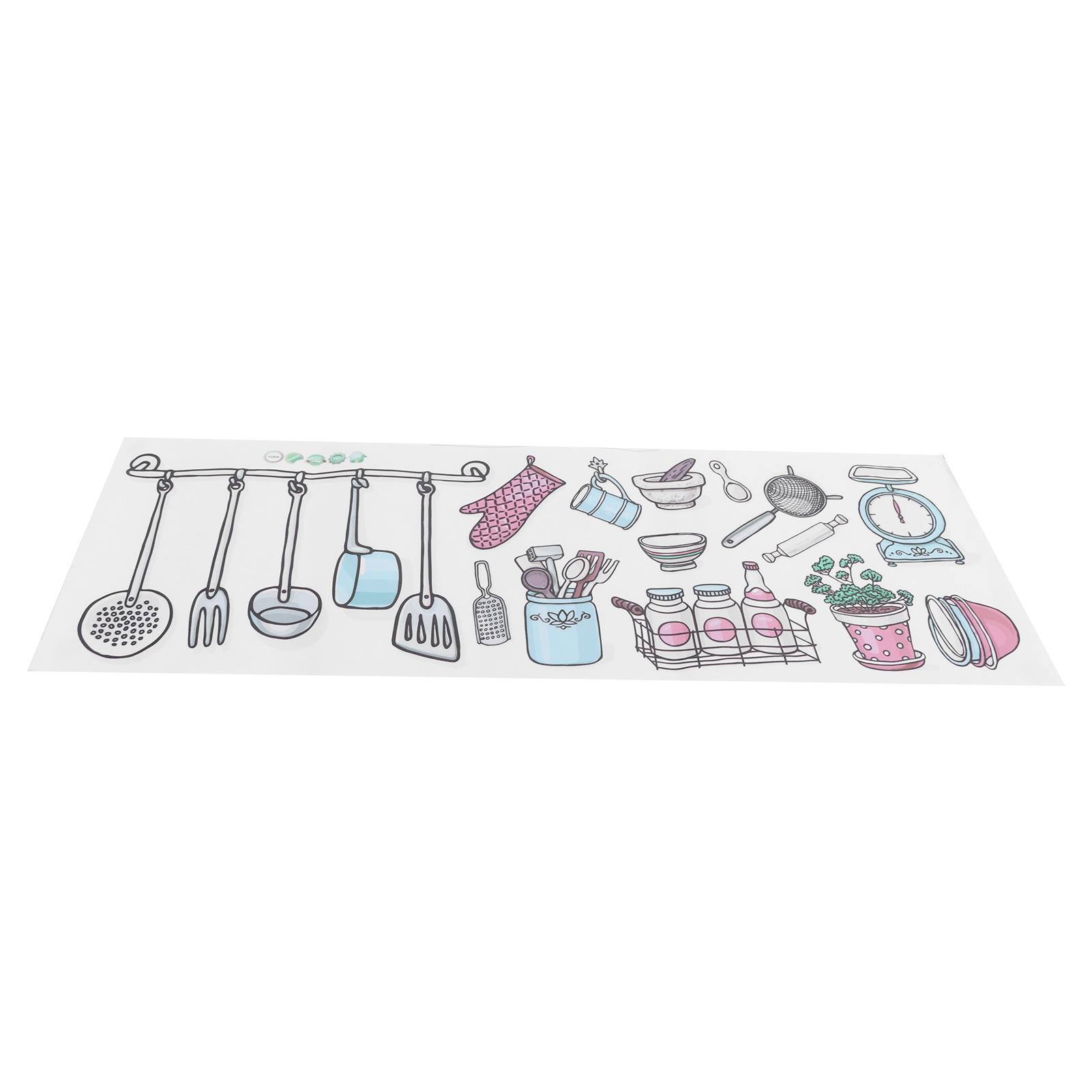 Originality Kitchen Wallpaper SelfAdhesive Kitchenware Pattern Sticker for Kitchen Home