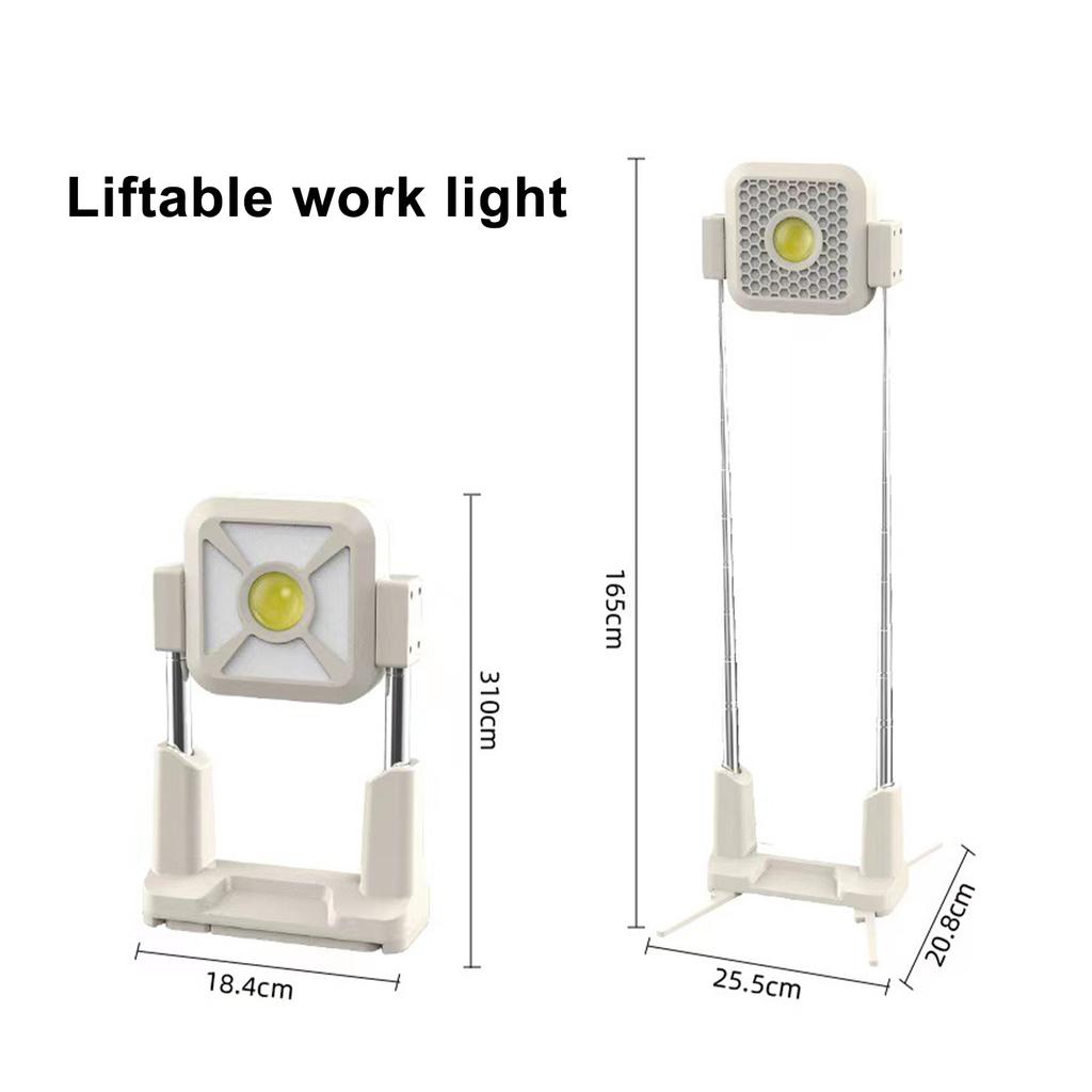 Solar Work Light Outdoor Tent Light Portable Portable USB Rechargeable Floodlight Camping Light