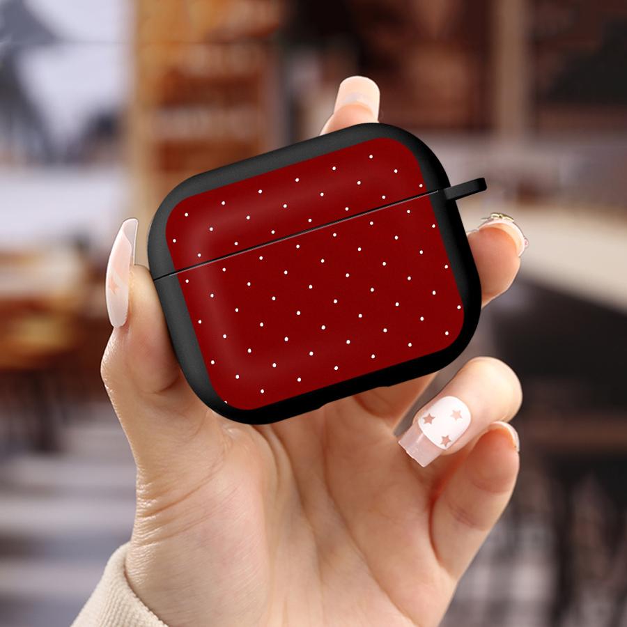

Red White Polka Dots Earphone Cases Cover Case For Airpods 4 1 Pro2 3 2 Pro Pro3 Airpods Pro