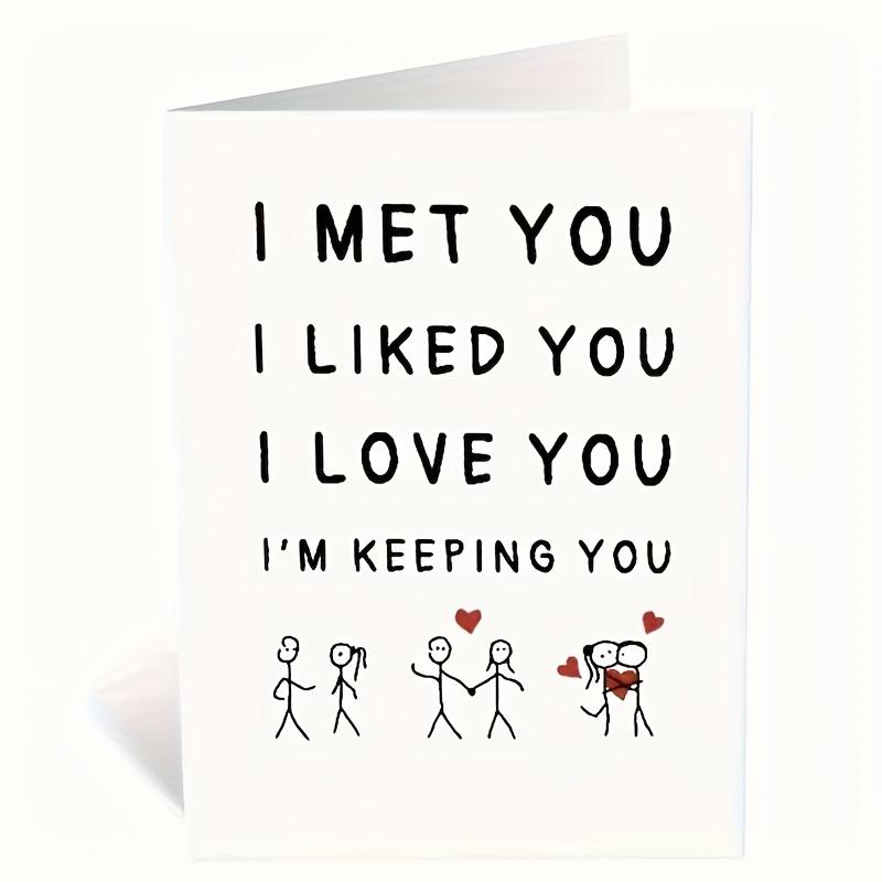 1pcs Card For Him Or Her, Anniversary Card, Gift For Him Or Her, Small Business Supplies, Thank You Cards, Birthday Gift, Cards