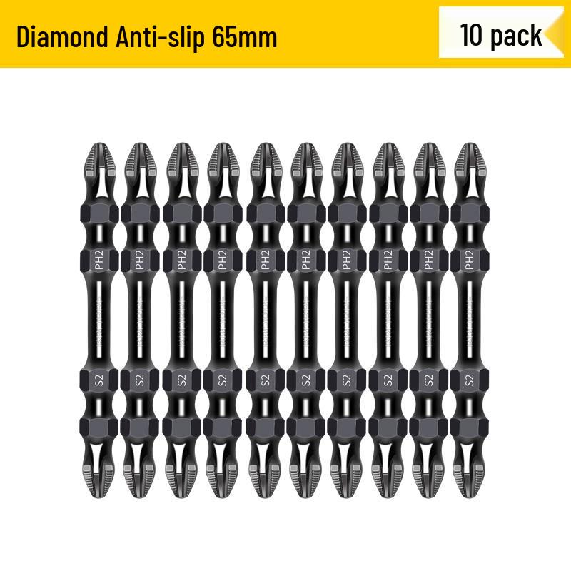 Double-Ended Magnetic Cross & Flathead Electric Screwdriver Bit Set