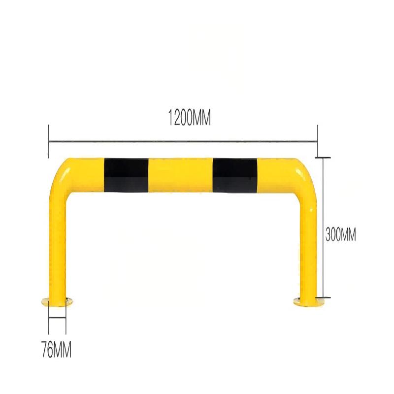 U-shaped Steel Parking Barrier