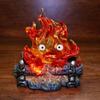 Objekty Lampa Kreslený Kreslený Calcifer Anime 12cm Svíčka Stolní Akční Figurky Model Soška Pvc Model Sběratelství Ozdoba Hračky