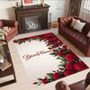Rose Customized Name Carpet Suitable for Playrooms Outdoor Dining Room Hallway Antislip Carpet Decorate Offices Perfect Gift for Women/Men