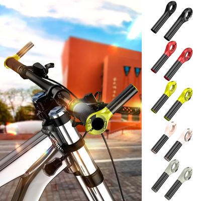 Bicycle Handlebar Bar Ends Multi Angle Adjustment Carbon Fibre Auxiliary Riding Horn Rest Handlebars Outdoor Cycling Accessories