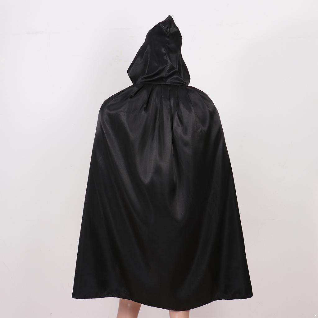 Gothic Kapuzenumhang Erwachsener Cosplay Elf Hexe Karneval Halloween Lange Umhänge Capes Robe Larp Frauen Männer Vampire Sensenmann Party