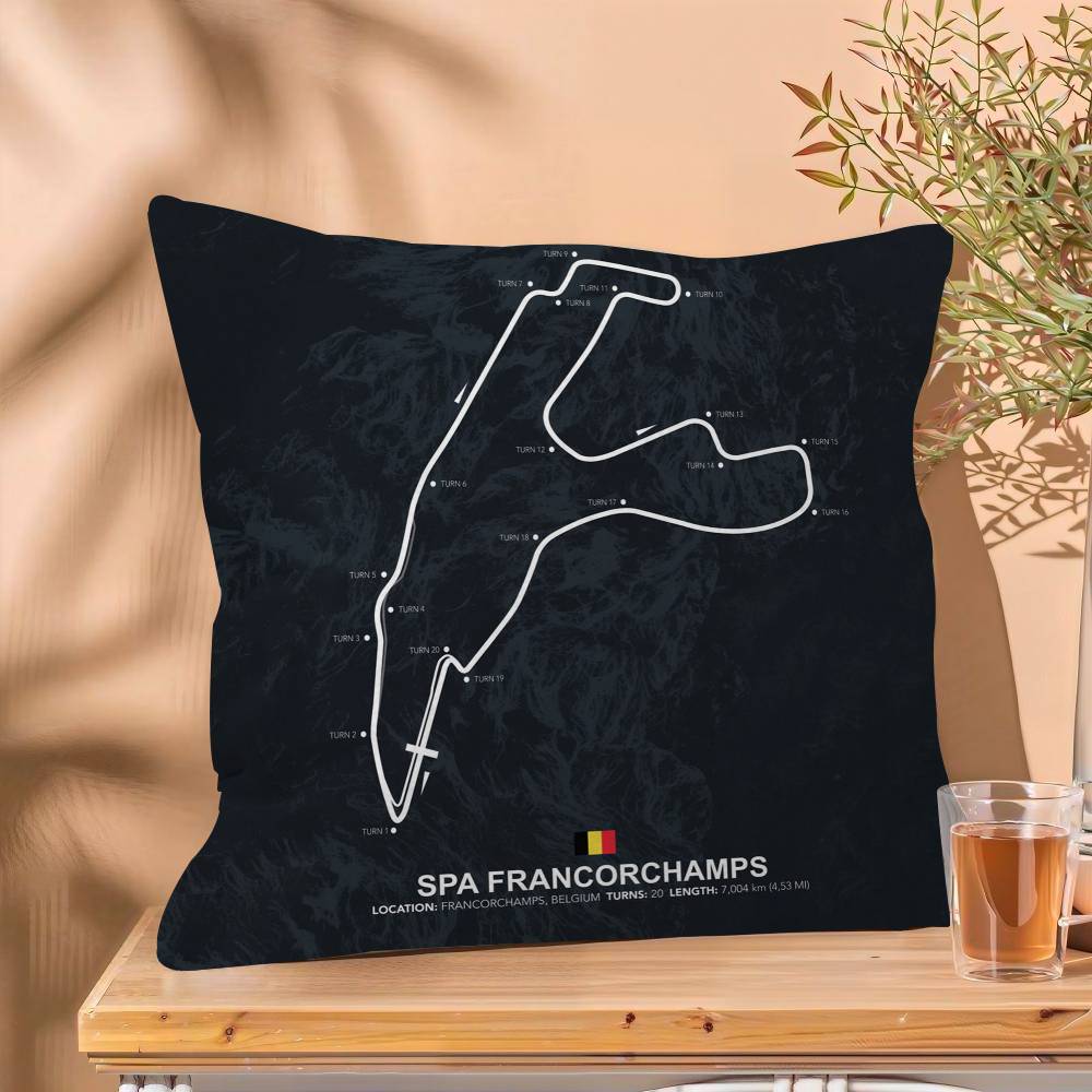 

Race Track Complete Pillow Gift Home Office Decoration Bedroom Sofa Car Cushion Cover case x 30x30 cm