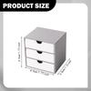 1/12 Dollhouse Cabinet 3 Layer Drawers Dolls House Decor Bedroom Ornament Miniature Desktop Filing