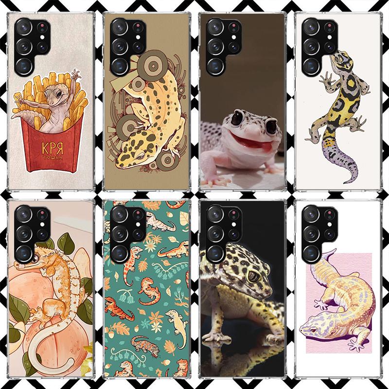 Lizards Geckos Phone Case for Samsung Galaxy S26 S25 Edge S24 S23 Ultra S22 Plus S21 FE S20 + Soft Cover Print Fundas Galaxy S25