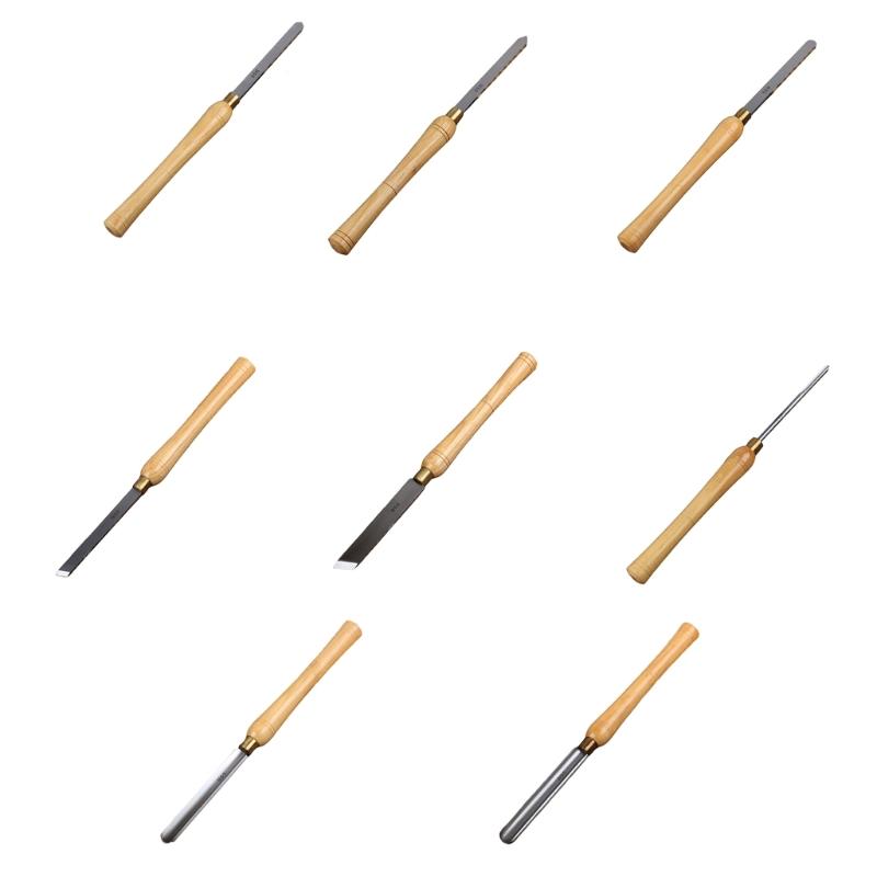 Woodworking Lathe Chisel HSS Roughing Gouge Lathe Chisel Wood Turning Tools with Handle for Wood Hobbyist Carpenters