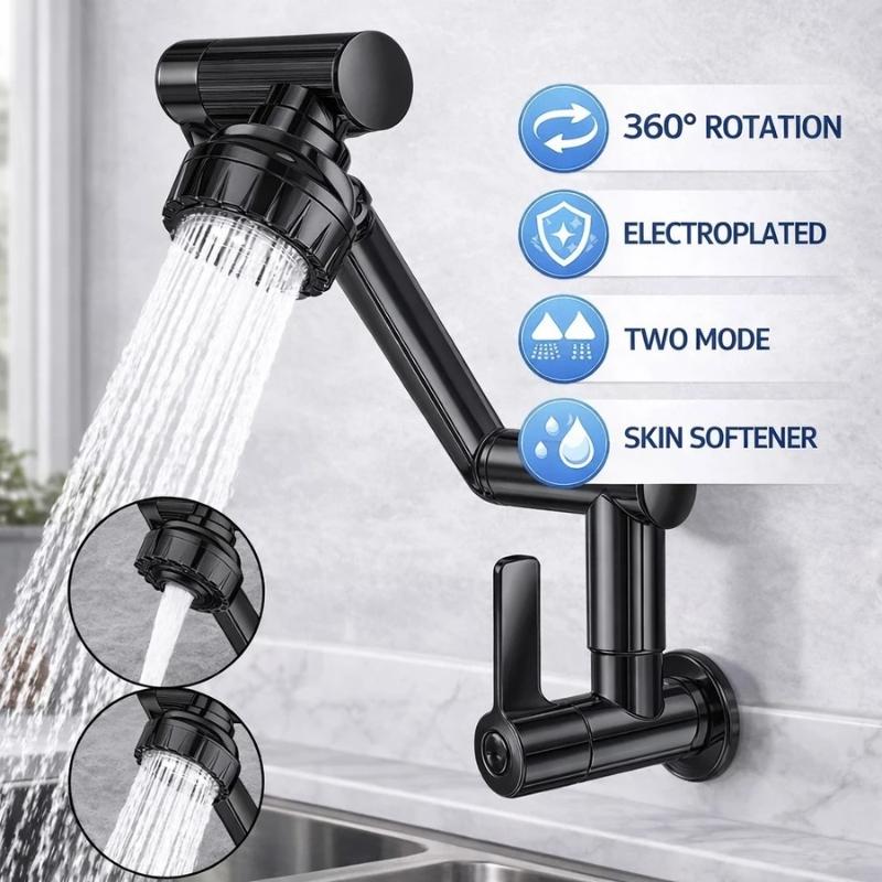 Kitchen Sink Faucet 360° Rotatable Leak-proof Durable Water Tap for Rental House Kitchen Bathroom Renovation
