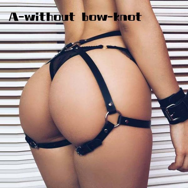 Leather Leg Garter Body Strap Harness Belt Bridal Garters Body Waist Bondage Cage Sexy Nightclub Waist Garter Belt