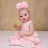 18 Inch Lifelike Reborn Bady Doll Full Silicone Vinyl with Visible Veins Newborn Dolls Early Educational Toys Toddler Birthday Gifts