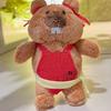 Ural Groundhog Plush Keychain With Clothing And Scarf Design For Backpack And Bag Decor