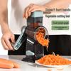 Multi-functional Hand-Crank Rotary Vegetable Cutter & Safe Potato Slicer