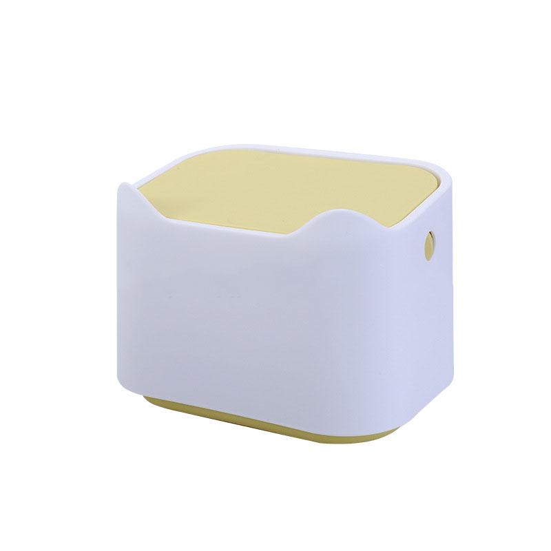 Cute Desktop Waste Bin Household Table Sundries Plastic Office Supplies Trash Can Mini Sitting Room Dustbin Barrel Box