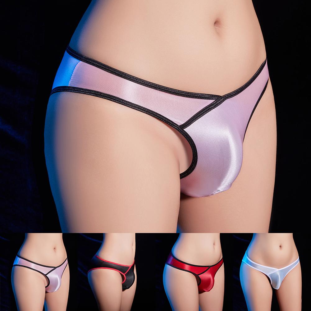Low Rise Mens Underwear Oily Panties Sexy Swimwear