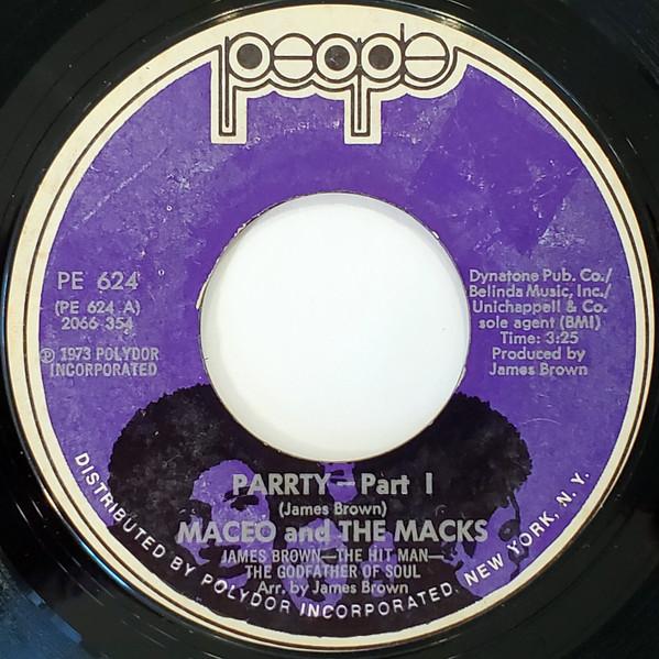 

7inch Record MACEO & THE MACKS - Parrty PE624 People 1973 US Obi Soul/Funk Used