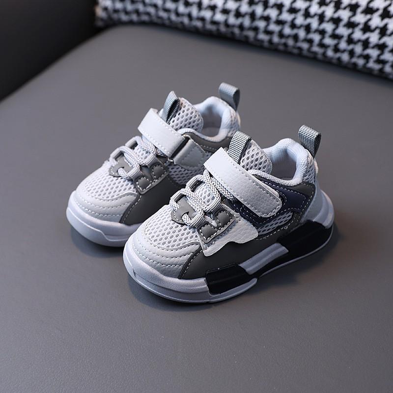 Kids Breathable Mesh Running Shoes Fall Outdoor Walking Soft Sole Sneakers Unisex Toddler Child