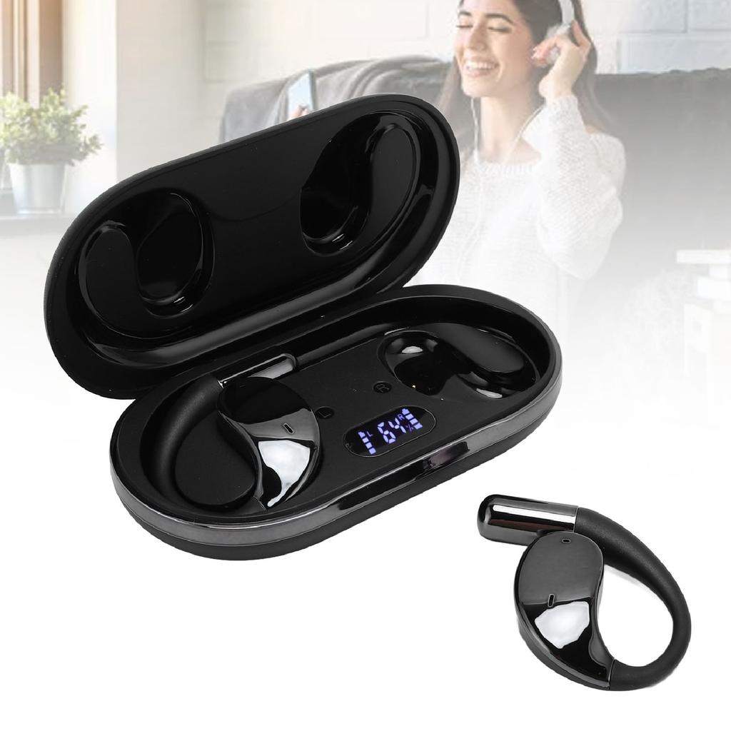 V5.4 Earphone Noise Cancelling Battery Life Comfortable Fit 8h Music Playback for Sport Running Driving Business