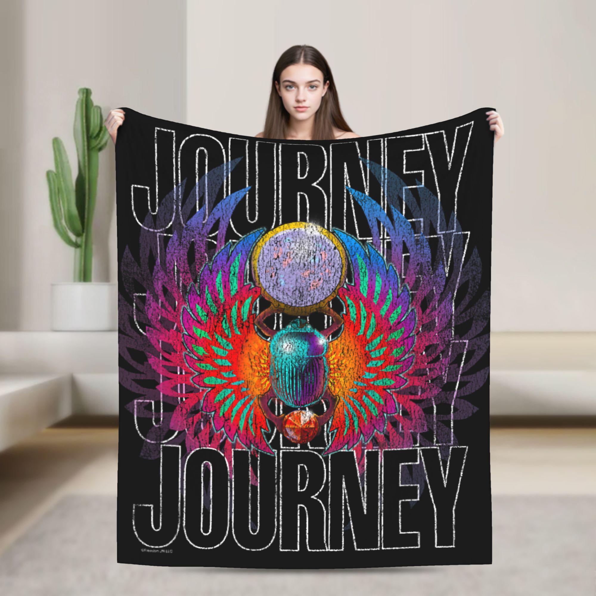 Journey Japan 1981 Scarab Beetle Music Blanket Soft Plush Bedding Throws For Children Living Room Flannel Bedspread Bed Cover 75x100cm (30x40inch)