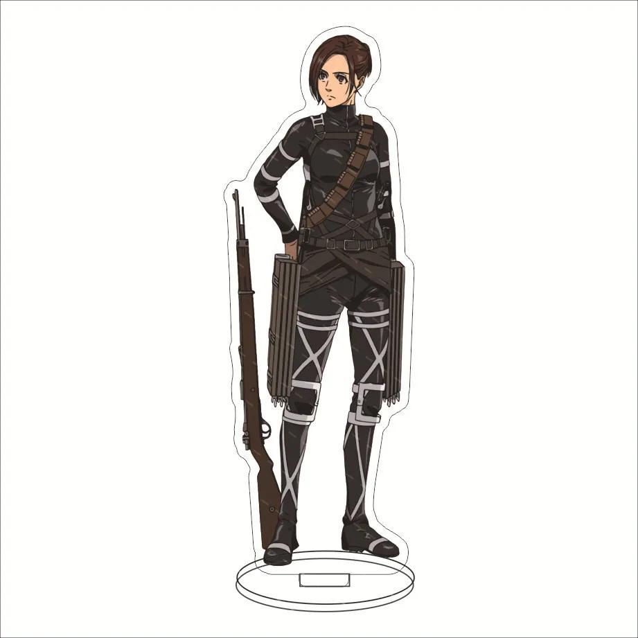Anime Attack On Titan Acrylic Decorative Crafts Toy 15cm Mikasa ARMIN EREN Collectible Figures Desktop Home Decoration