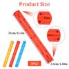 3Pcs Flexible Ruler, 12 Inch Translucent Plastic Rulers Shatterproof Bendy Rulers with Inches and Centimeters Soft Bendable Rulers for Kids Adults