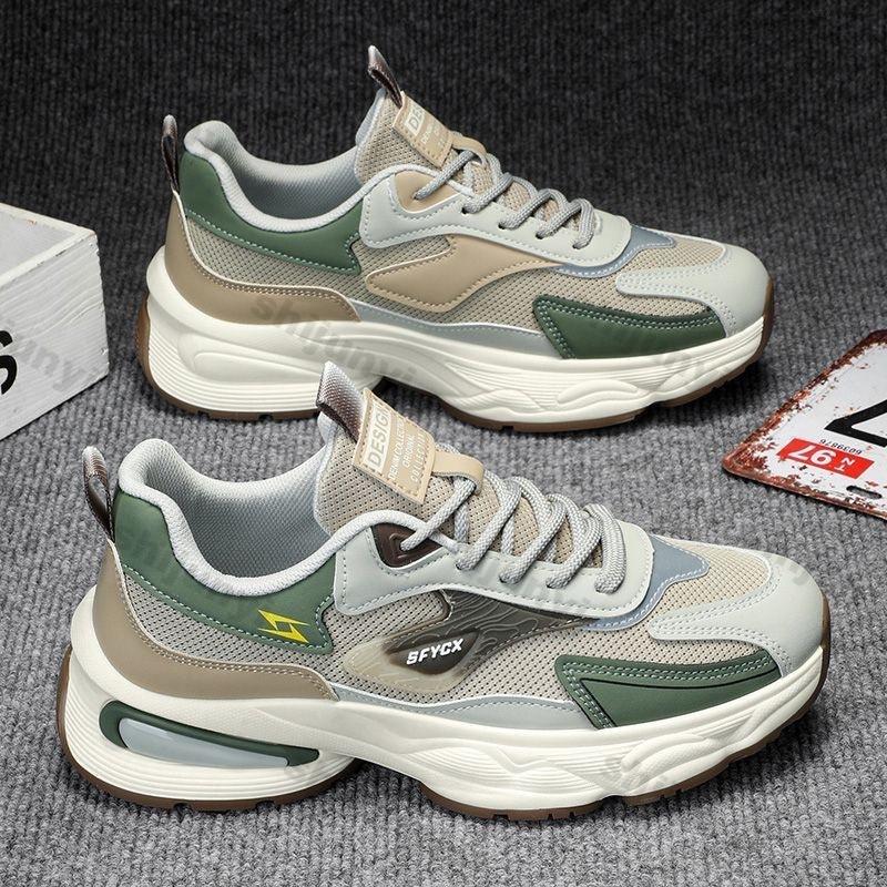 Men Casual Sneakers Autumn Platform Running Shoes Breathable Sports Shoes Fashion Thick Sole Non-slip Sneakers Tenis Masculino