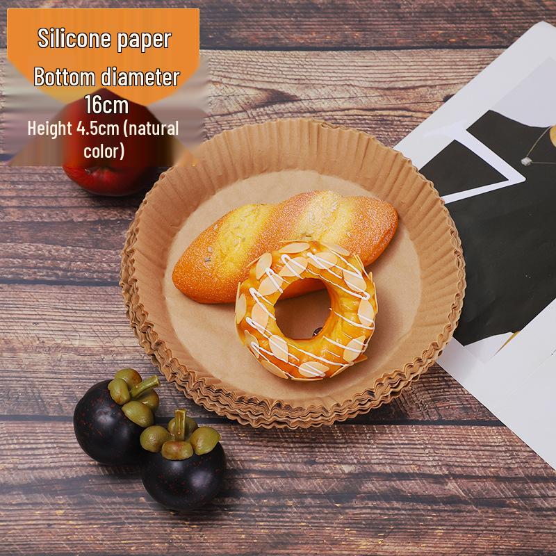 Silicone Oil-Absorbing Air Fryer Paper Liner - Square/Round Disposable Baking Sheets