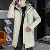 Winter Jackets Thicken Men's Down Cotton Jacket with Fur Collar Warm Parka Men Casual Waterproof Winter Long Coat
