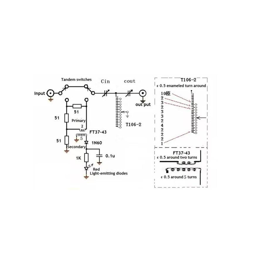Antenna Box 1-30Mhz 20W Diy Kit
