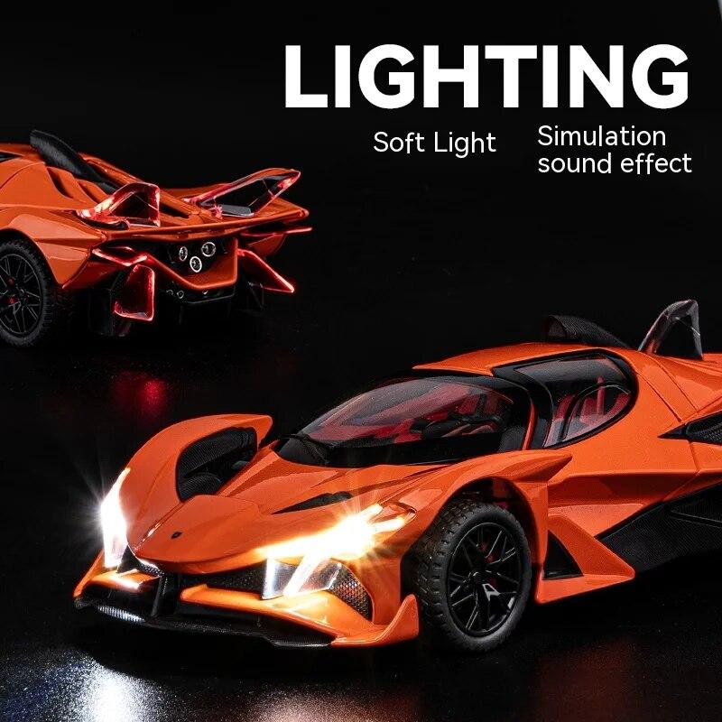 1/24 Scale Apollo Solar God Alloy Model Car - Unique Collectible for Car Lovers - Detailed Craftsmanship, Sturdy Construction
