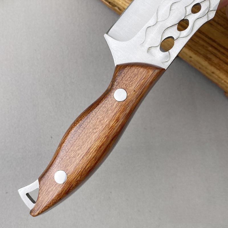 Handmade Forged Boning Knife Stainless Steel Kitchen Knife Meat Butcher Cleaver Slaughter Chef Cooking Knife With Cover
