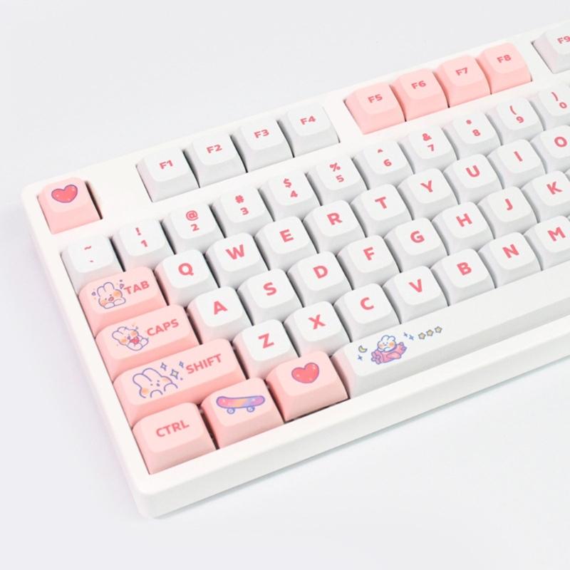 Conjunto de Keycaps 138 teclas XDA Profile PBT Dye Sublimation para teclado mecânico para jogos -MX hes Keypad