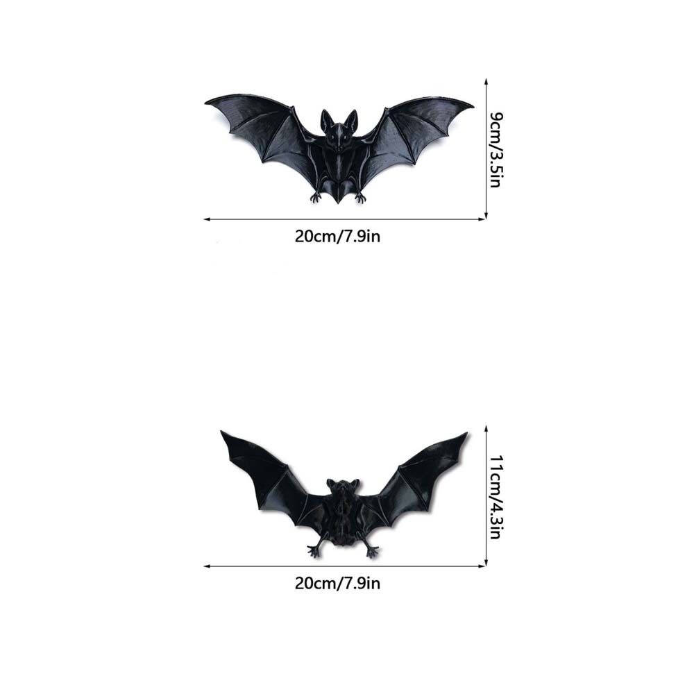 PVC Halloween Fledermaus Hängendes Ornament 3D Schwarze Fledermaus Fliegende Fledermaus Windspiel Party Feier Geschenk