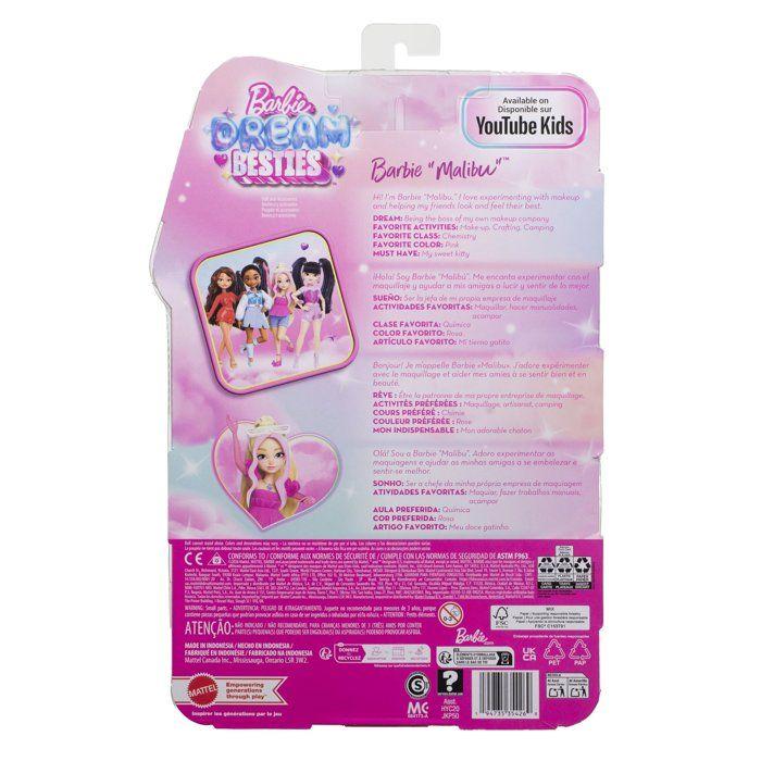 Fashion Doll - BARBIE - JKP50 - Malibu Dream Besties - Blissa Kitten Included - Complete Fashion Look - 7 Accessories - From 3 Years