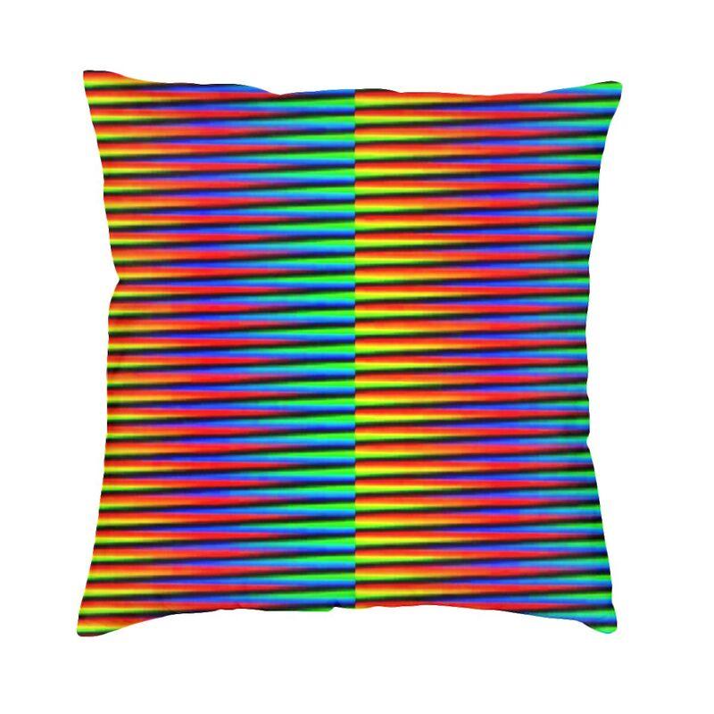 Soft Carlos Cruz Diez Permutation Throw Pillow Cover Home Decorative Custom Square Cushion Cover 45x45 Pillowcover for Sofa 30x30cm 12x12in