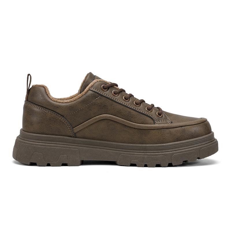 Warrior Retro Versatile Fashion Simple Trend Classic Casual Shoes Men Shoes Brown Black WXP(WZ)-276302M