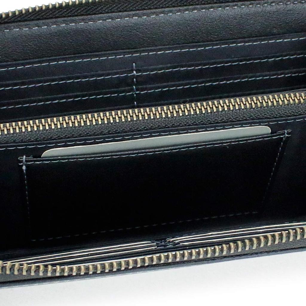 Round Zipper Long Wallet with Coin Purse Ferne AX9003 Chocolate 43 [Avirex]