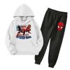 Kids Hoodie and Sweatpants Set Graphic Print with Pockets for Boys and Girls