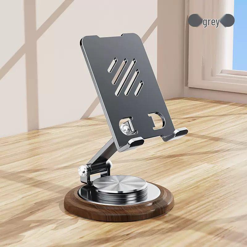 Foldable All-Metal Phone Holder for Desktops & Live Broadcasting