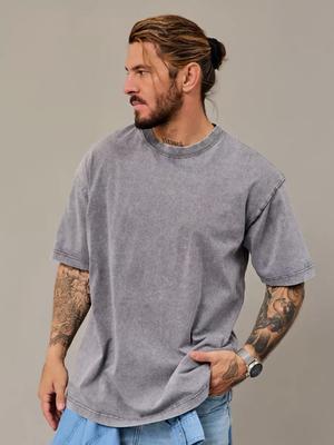 Mens T Shirts Casual Short Sleeve Shirts Gradient Neck Soft Loose Fit Graphic Tees Summer Tshirts For Men